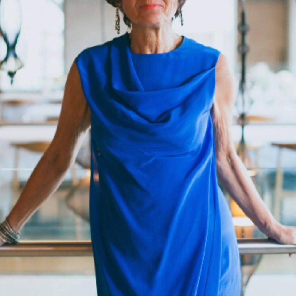 Acne dress cobalt blue